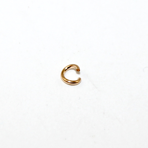 White Gold Filled 4mm Ring Size Finding Spring Ring Guard