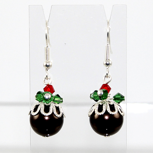 plum pudding earrings