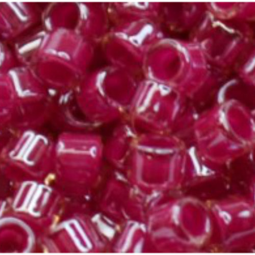 TOHO Aiko 11/0 Hot Pink-Lined Rosaline Precision Cylinder Seed