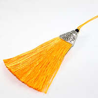 80mm Tassel - Golden Yellow & Antique Silver