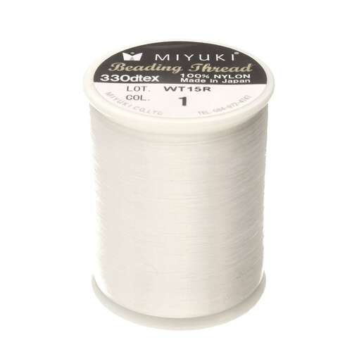 Miyuki Beading Thread White - 330DTEX - 500m - MBT500-01