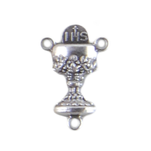 Rosary Centre - Chalice 20mm Rosary Centre - Silver Oxide