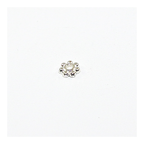 5mm Daisy Spacer Bead - Silver  - Bag of 100 - Discontinued