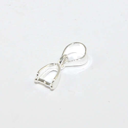 7.5mm x 2mm 925 Sterling Silver Pinch Bail