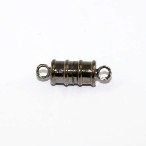 6mm Barrel Single Strand Magnetic Clasp - Gunmetal