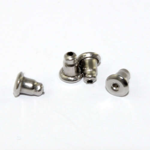 Stud Earring Back - Bullet - Pair - 304 Stainless Steel