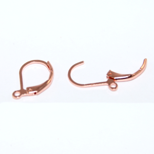 Continental Hook - Plain - Pair - 304 Stainless Steel - Rose Gold - 5 Pair Bag