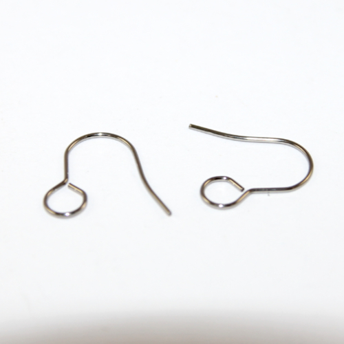 19mm x 16mm 304 Stainless Steel Plain Ear Hook with 4.2mm Loop - 10 Pairs