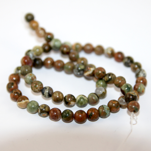 6mm Kambaba Jasper Round Beads - 38cm Strand