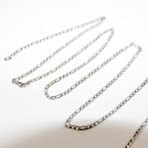 2.5mm Figaro Chain 304 Stainless Steel - 2m Length
