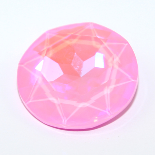 1201 - Flat Chaton Round Stone 27mm - Light Rose Shimmer - Lacquer 