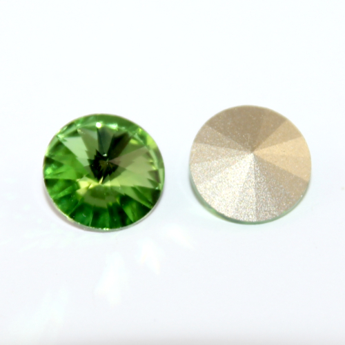 1122 - Rivoli 12mm - Peridot - Foil - Pack of 2