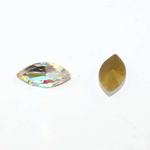 4200 Navette 5mm x 10mm - Crystal Shine - Foil - Pack of 4