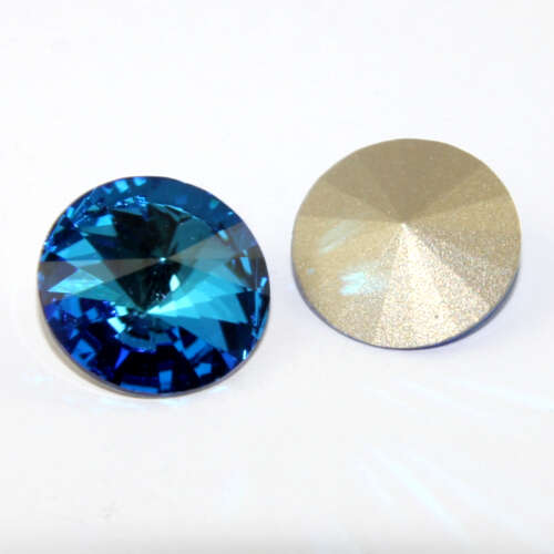 1122 - Rivoli 18mm - Bermuda Blue - Foil 