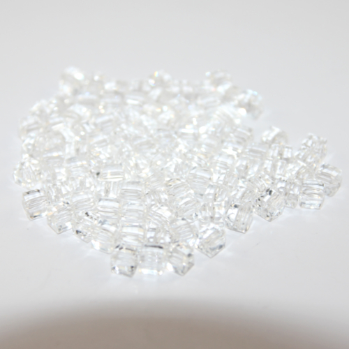 6mm Crystal Crystal Cube - 20 Piece Bag