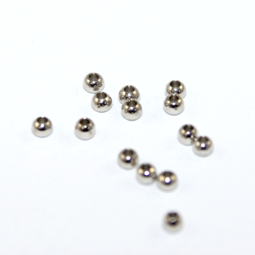 2.5mm 14KT White Gold Filled Round Bead