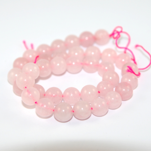 10mm Rose Quartz Round Beads - 38cm Strand