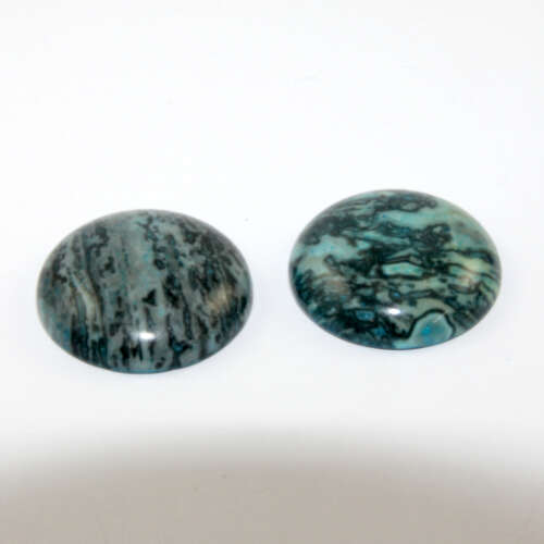 25mm Blue Onyx Round Cabochon - Pack of 2