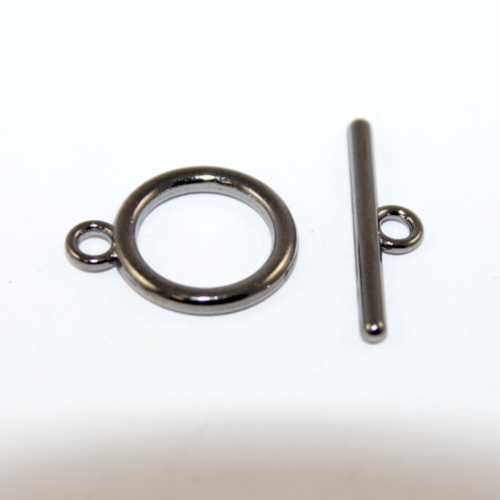 18mm x 15mm Round Toggle Set - Gunmetal