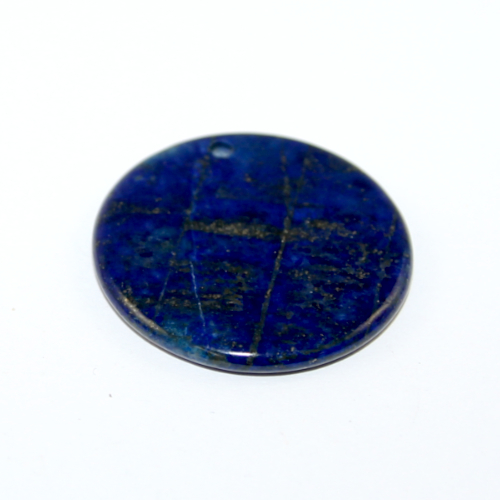 30mm Lapis Lazuli Flat Round Pendant