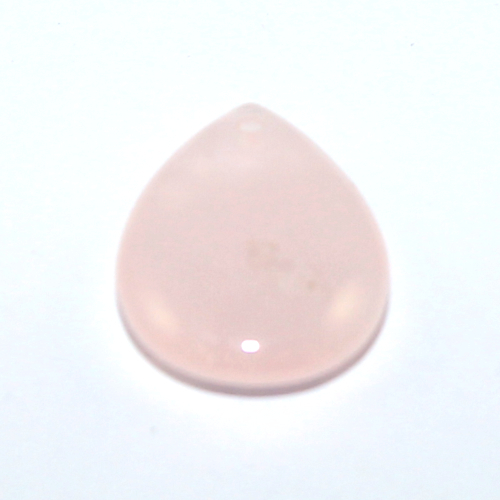 18mm x 25mm Rose Quartz Pear Pendant