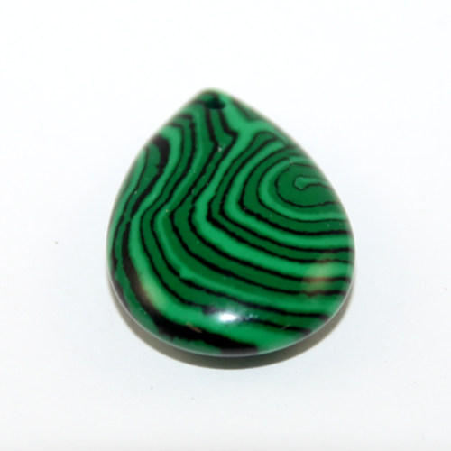 18mm x 25mm Malachite Pear Pendant