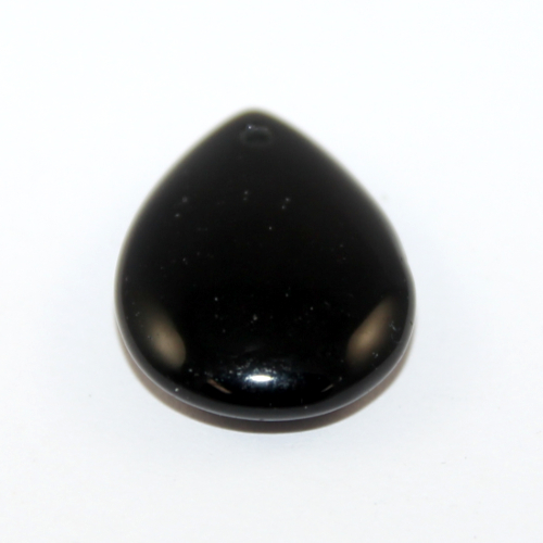 18mm x 25mm Black Obsidian Pear Pendant