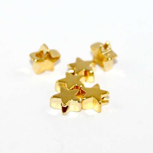 6mm Star Bead - Gold