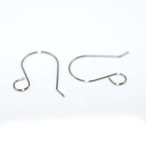 15mm x 21mm x 0.7mm 304 Stainless Steel Plain Ear Hook with a 5mm Loop - 5 Pairs