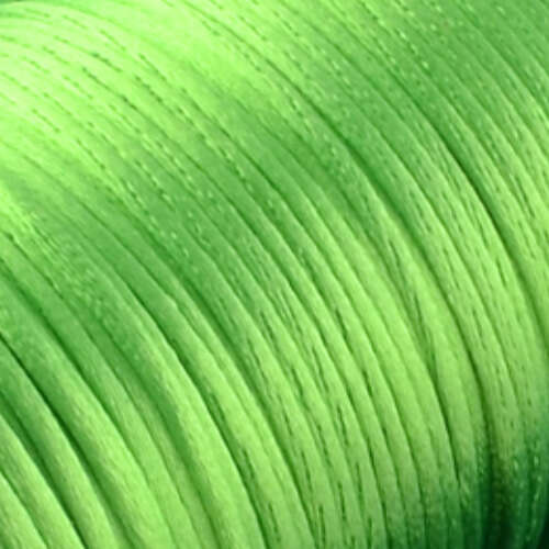 2mm Satin Cord - Lime Green