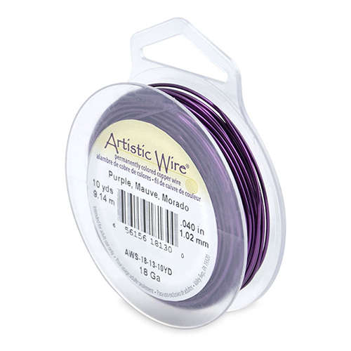 Purple - 18 Gauge (1.0 mm) - 10 yd (9.1 m) - AWS-18-13-10YD