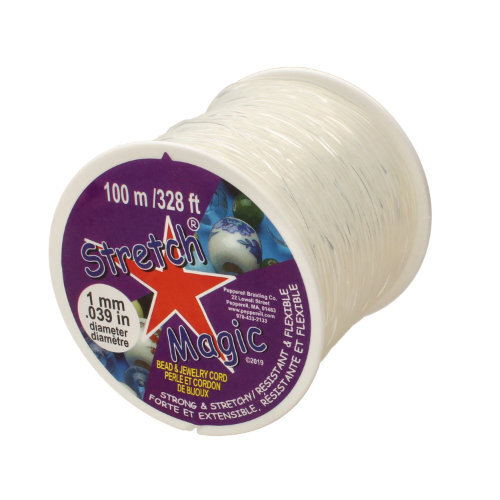 1mm Stretch Magic Cord - Clear 100m Spool  - SM10CL100