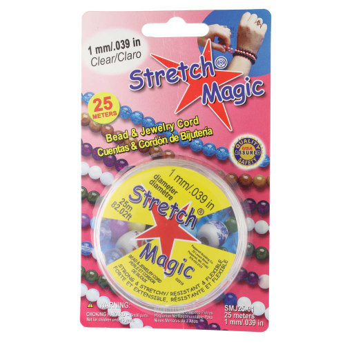 1mm Stretch Magic Cord - Clear 25m Spool  - SM10CL25