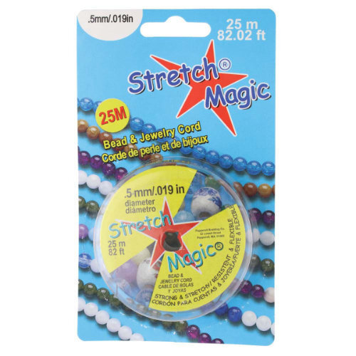 0.5mm Stretch Magic Cord - Black 25m Spool  - SM05BK25