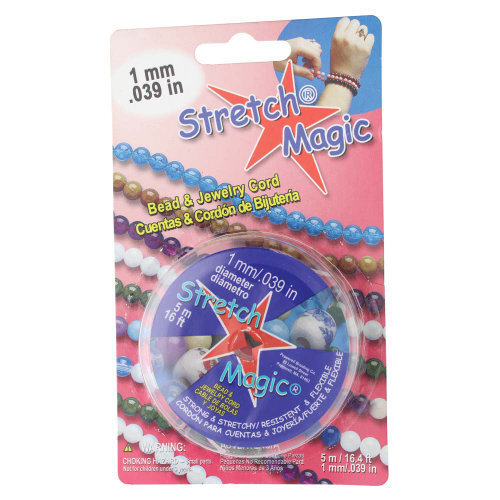 1mm Stretch Magic Cord - White Pearl 5m Spool  - SM10PE5