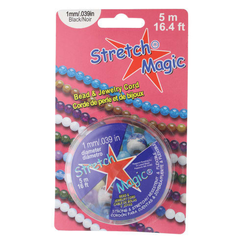 1mm Stretch Magic Cord - Black 5m Spool  - SM10BK5