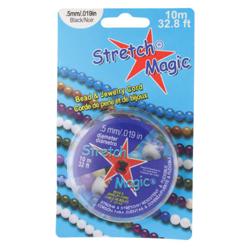 0.5mm Stretch Magic Cord - Black 10m Spool  - SM05BK5