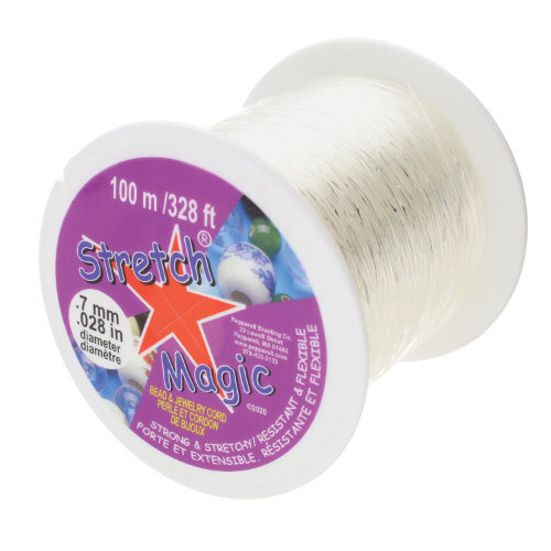 0.7mm Stretch Magic Cord - Clear 100m Spool  - SM07CL100