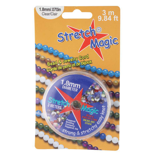 1.8mm Stretch Magic Cord - Clear 3m Spool  - SM18CL3