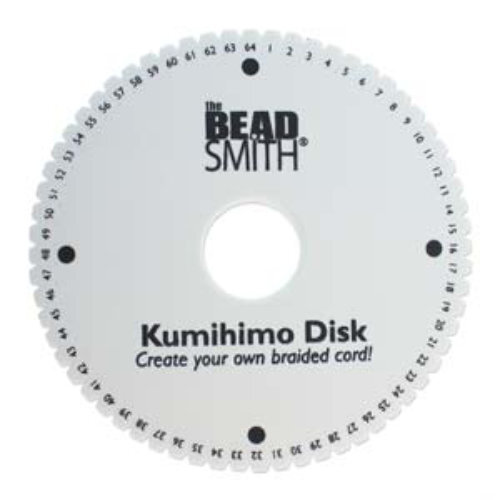 Kumihimo 6 Inch 64 Slot 20mm Thick Round Disc with 35mm Hole - KD664