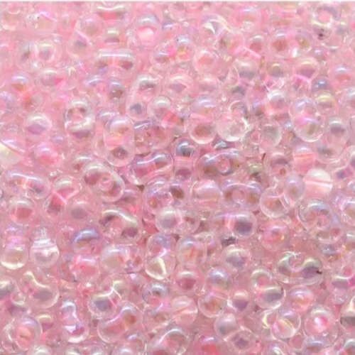 Miyuki Berry / Peanut Bead - BB-266 - Pink Lined Crystal AB 