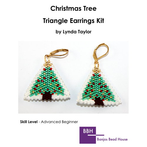 Earring Kit - Christmas Tree Triangle 