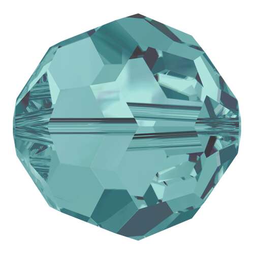 Pack of 8 - 5000 - 8mm - Blue Zircon (229) - Round Crystal Bead