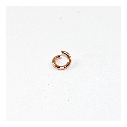 Pack of 200 - 5mm Iron Jump Ring - Rose Gold Plated
