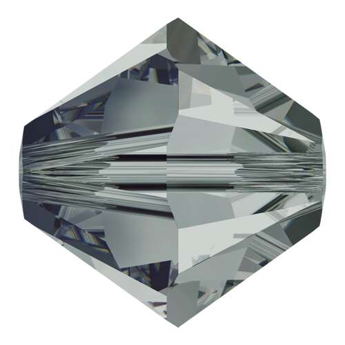 Pack of 100 - 5328 - 3mm - Black Diamond (215) - Bicone Xilion Crystal Bead 