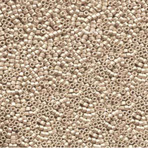 Miyuki 11/0 Delica Bead - DB1152 - Galvanized Semi-Frost Champagne