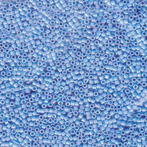 Miyuki 11/0 Delica Bead - DB1249 - Transparent Ocean Blue AB