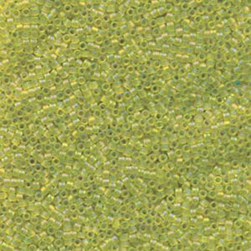 Miyuki 11/0 Delica Bead - DB1282 - Matte Transparent Olive AB