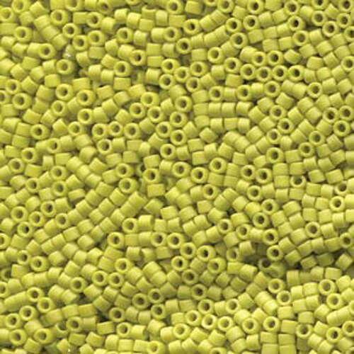 Miyuki 11/0 Delica Bead - DB2283 - Frosted Opaque Glaze Yellow