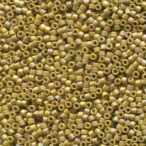 Miyuki 11/0 Delica Bead - DB2303 - Frosted Glazed Rainbow Pistachio